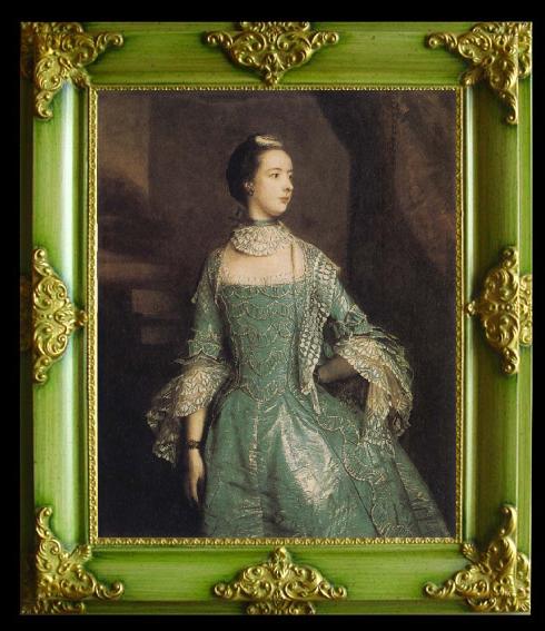 framed  Sir Joshua Reynolds Portrait of Susanna Beckford, Ta119-2